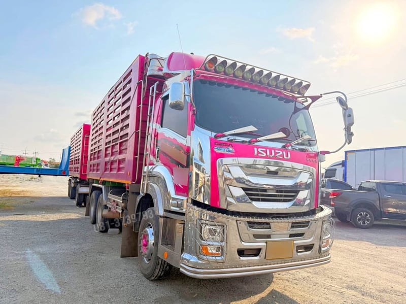 🩷สิบล้อดั้มพ์ บรรทุก 31 ตัน  สิบล้อดั้มพ์พ่วง ISUZU FXZ 360 แรงม้า ปี 65 (2591)