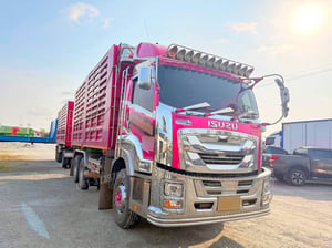🩷สิบล้อดั้มพ์ บรรทุก 31 ตัน  สิบล้อดั้มพ์พ่วง ISUZU FXZ 360 แรงม้า ปี 65 (2591)