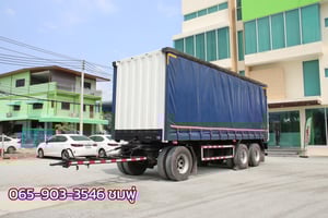 หางตู้ผ้าใบ สามเพลา อู่ สามมิตร ปี 2567 (5507)