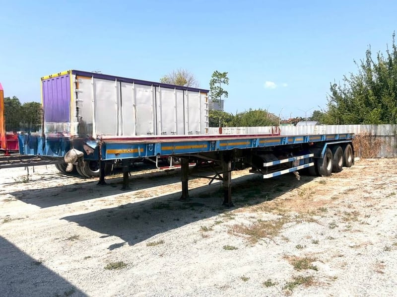 #Vาย หางพื้นเรียบสามเพลา อู่ สามมิตร ปี 58 (6403)