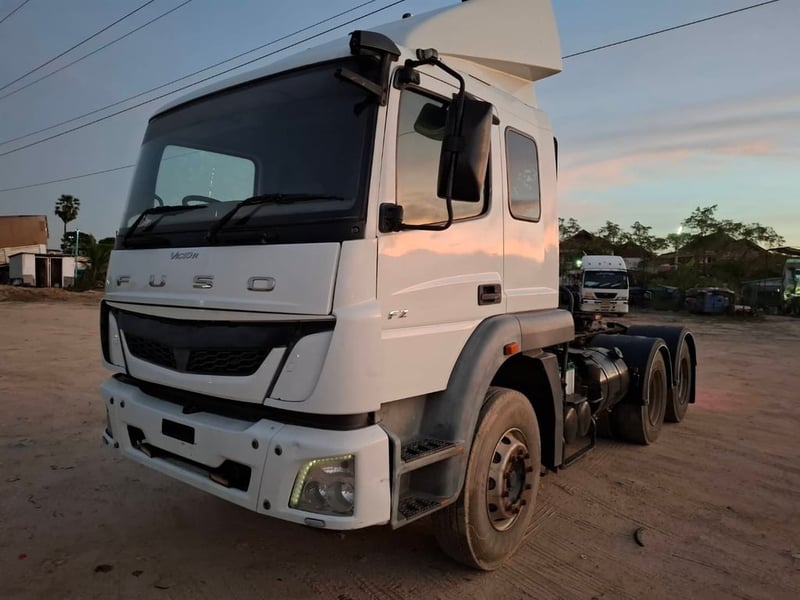 10 ล้อหัวลาก ฟูโซ่ 279 แรง 2 เพลา เกียร์ zf มีระบบยกดั้ม