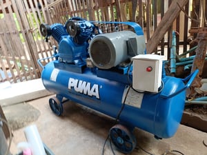 ปั๊มลม puma มอเตอร์ 5 แรงไฟบ้าน