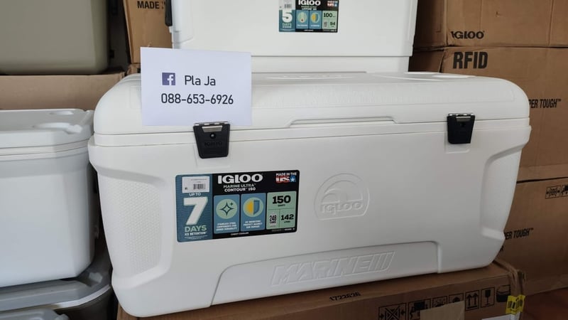 ถังน้ำแข็ง igloo 150 ควอท ของใหม่ใบเดียวลดราคาพิเศษ