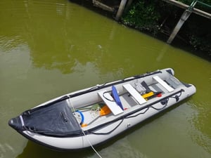  เรือคายัคพับได้ 14.7 ฟุต 3 ที่นั่ง