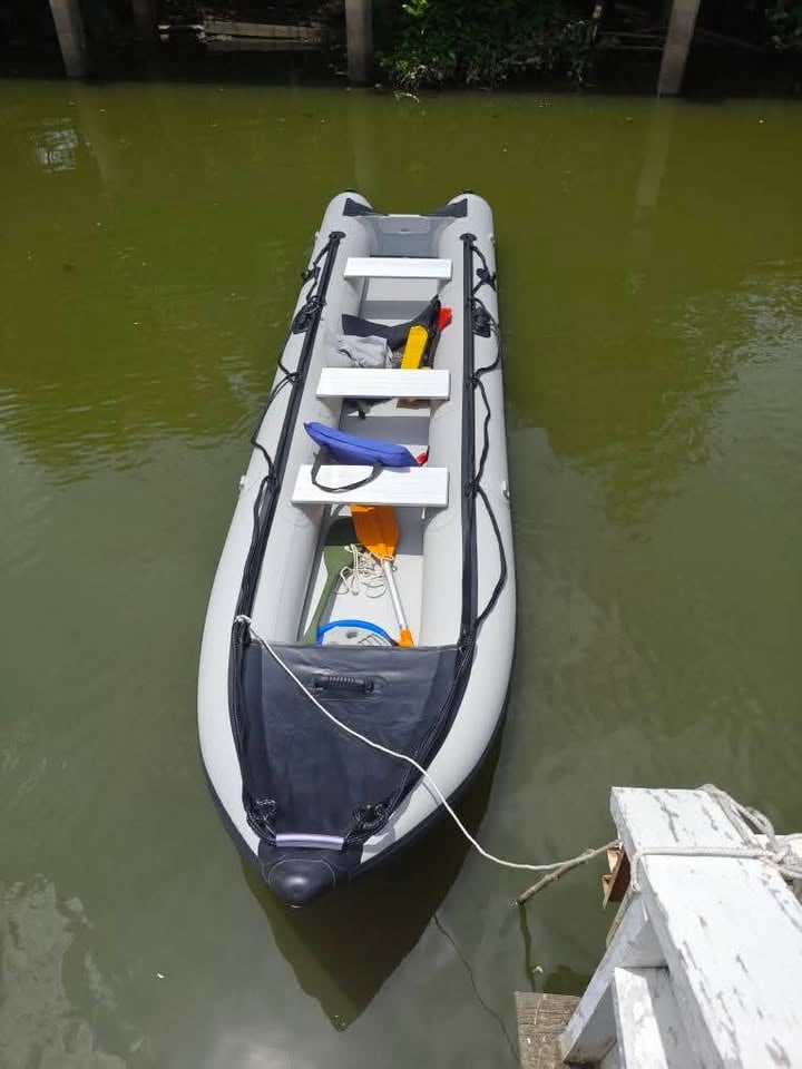 เรือคายัคพับได้ 14.7 ฟุต 3 ที่นั่ง เรือคายัคพับได้ 14.7 ฟุต 3 ที่นั่ง