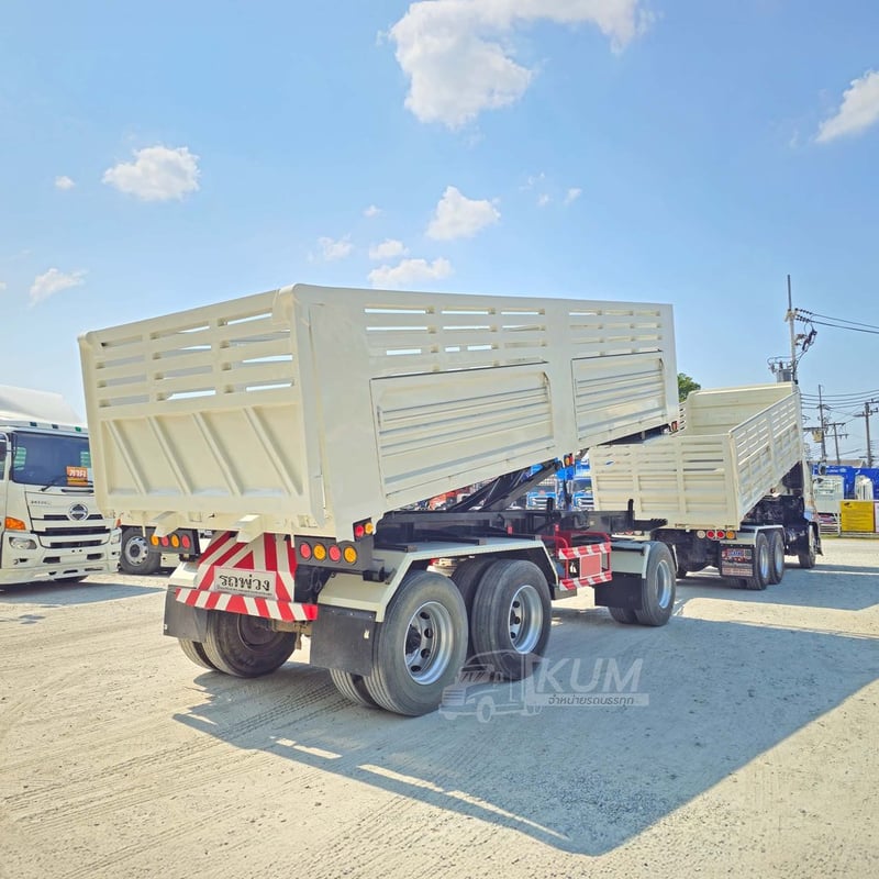 สิบล้อดั้มพ์ HINO VICTOR 500 344 แรงม้า ปี 65+หางดั้มพ์ สามเพลา อู่เดอะฟีนิกซ์ ปี 65 (2753 1976)