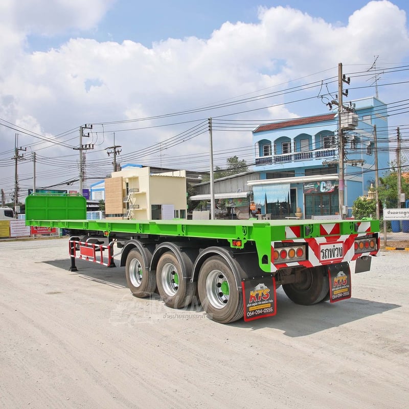 หางพื้นเรียบ สามเพลา อู่ส.สมบัติ ปี 2561 (5529)