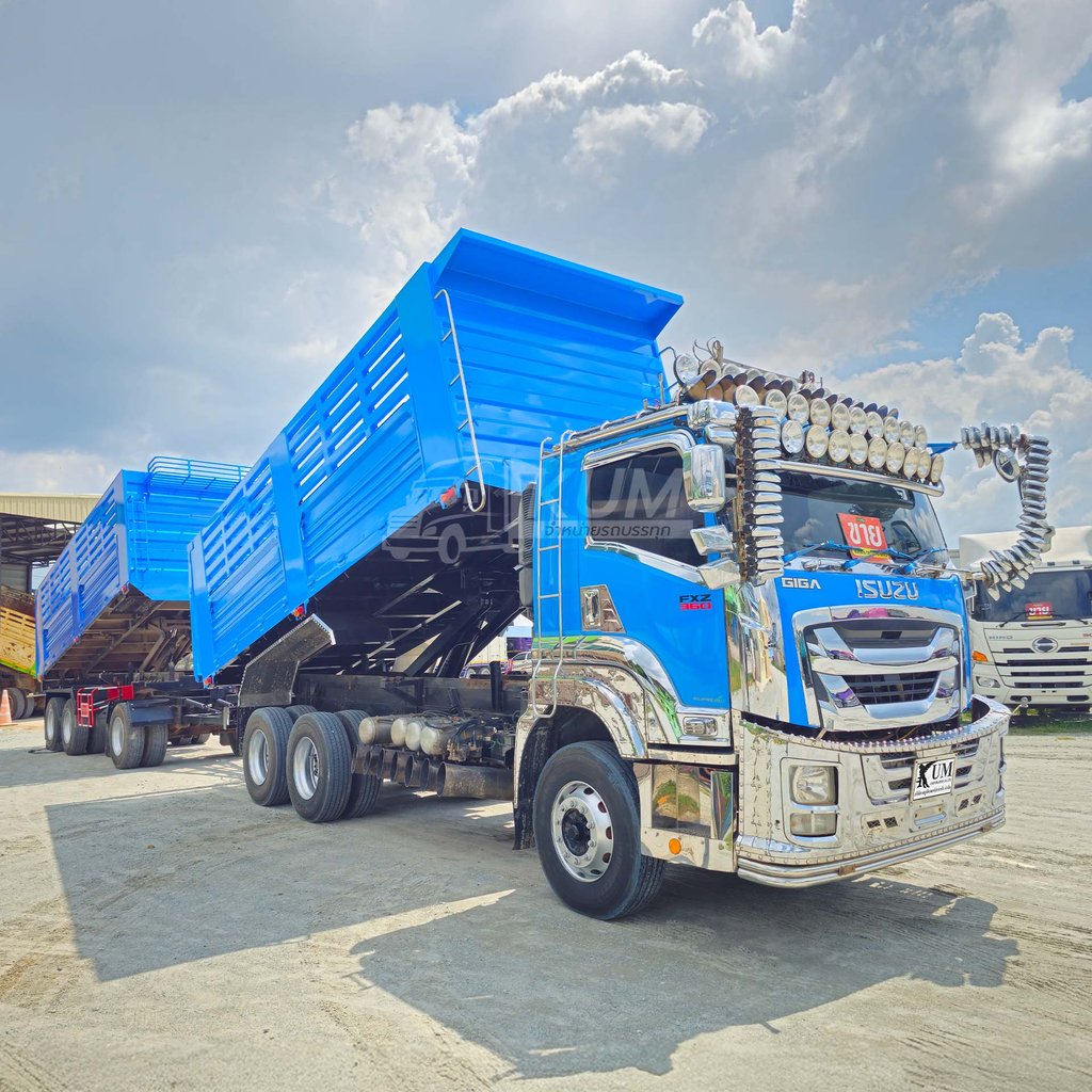 ช่วยดาวน์ 6% ดอกเบี้ยเริ่มต้น 2.99 สิบล้อดั้มพ์ ISUZU FXZ 360 แรง ปี 65 + หางดั้มพ์ สามเพลา อู่เดอะฟินิกซ์ ปี 65 (1694 3088)