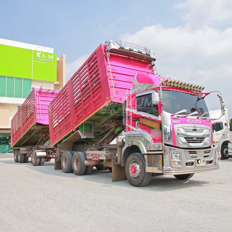 ‼️ราคาตัด‼️ สิบล้อดั้มพ์ ISUZU FXZ 360 แรง ปี 2565 + หางดั้มพ์ สามเพลา อู่เดอะฟินิกซ์ ปี 2565 (2591 2592)