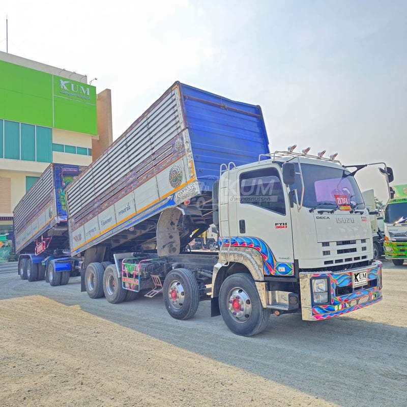 สิบสองล้อดั้มพ์ ISUZU FYH 360 แรง ปี 2556 + หางดั้มพ์ สามเพลา อู่ส.สมบัติ ปี 2556 (2507 2508) สิบสองล้อดั้มพ์ ISUZU FYH 360 แรง ปี 2556 + หางดั้มพ์ สามเพลา อู่ส.สมบัติ ปี 2556 (2507 2508)