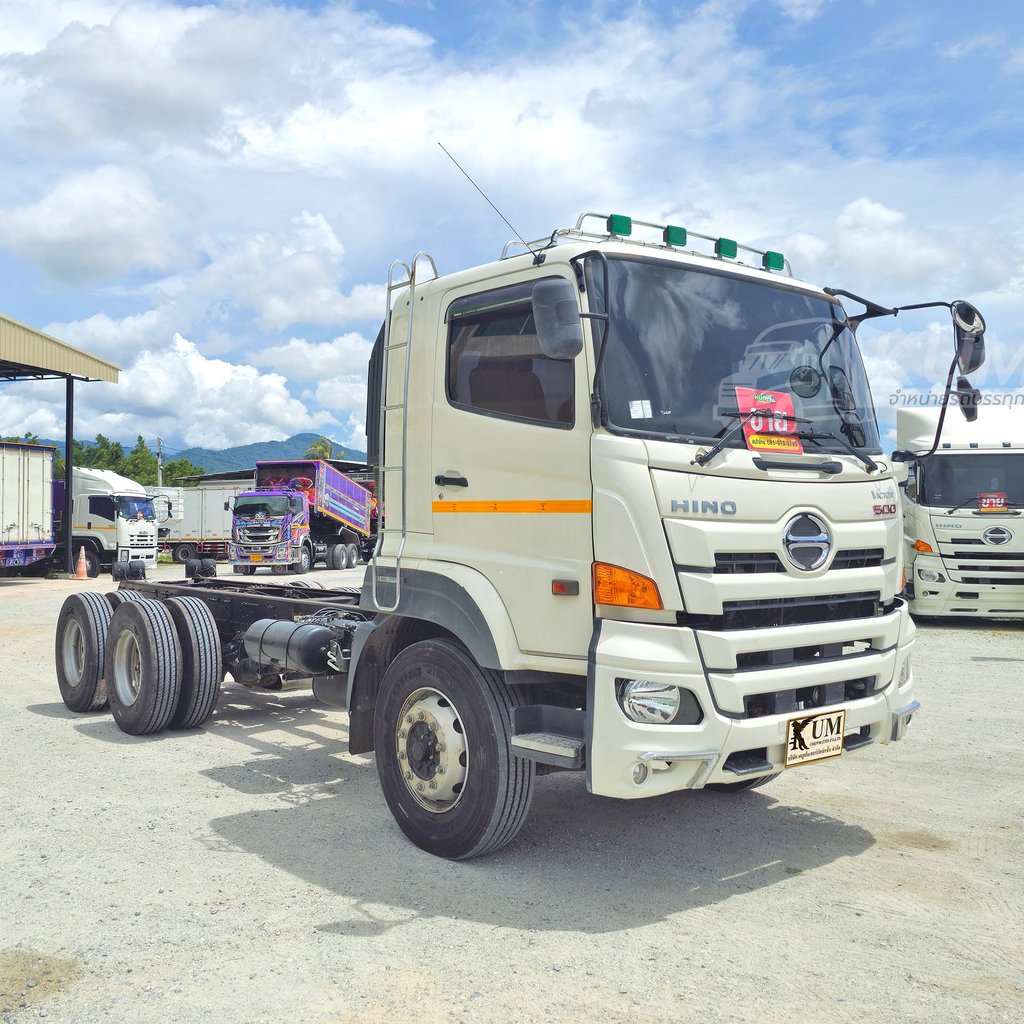 สด ลด Vat สิบล้อหัวคัสซี HINO FM1A 344 แรง ปี 67 ปีใหม่ไมล์น้อย ยางใหม่ 10เส้น (2969)