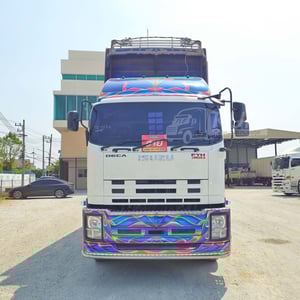 สิบสองล้อดั้มพ์ ISUZU FYH 360 แรง ปี 2555 + หางดั้มพ์ สามเพลา อู่ส.สมบัติ ปี 2557 (0856 2502)