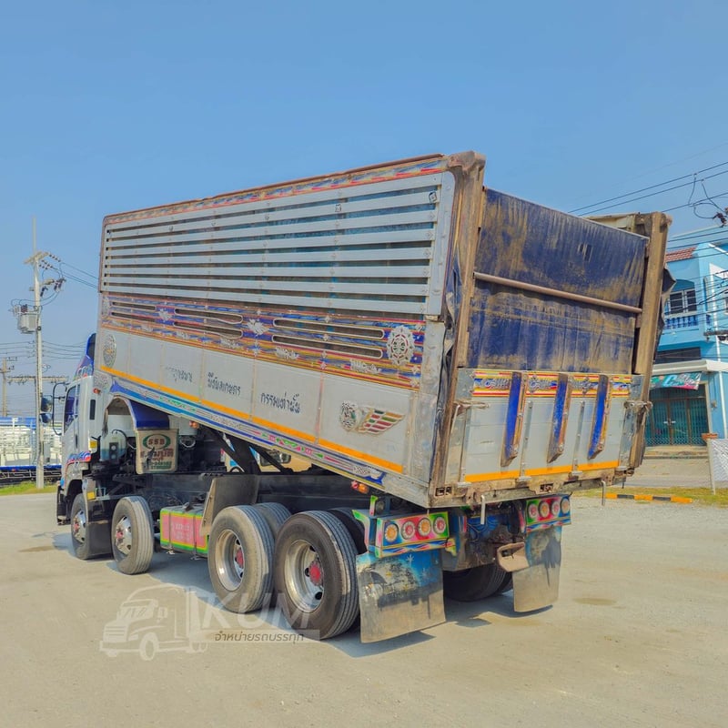 ดั้มพ์เกษตรSาคาตัดเบาๆ คืนทุนไว สิบสองล้อดั้มพ์ ISUZU FYH 360 แรง ปี 2555 (0856)