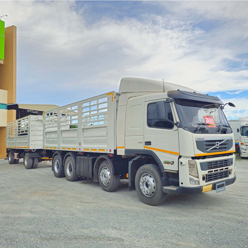 ผ่อน ลด ดอก สิบสองล้อคอก Volvo FH 440 แรงม้า ปี 56 + หางคอก สองเพลา อู่ เอสเคที ปี 65 (2890 6467)