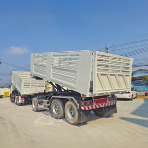 สิบล้อดั้มพ์ HINO FM1A 344 แรงม้า ปี 66 + หางดั้มพ์ สามเพลา อู่แม็กเทรลเลอร์ ปี 65 (1506 3778)