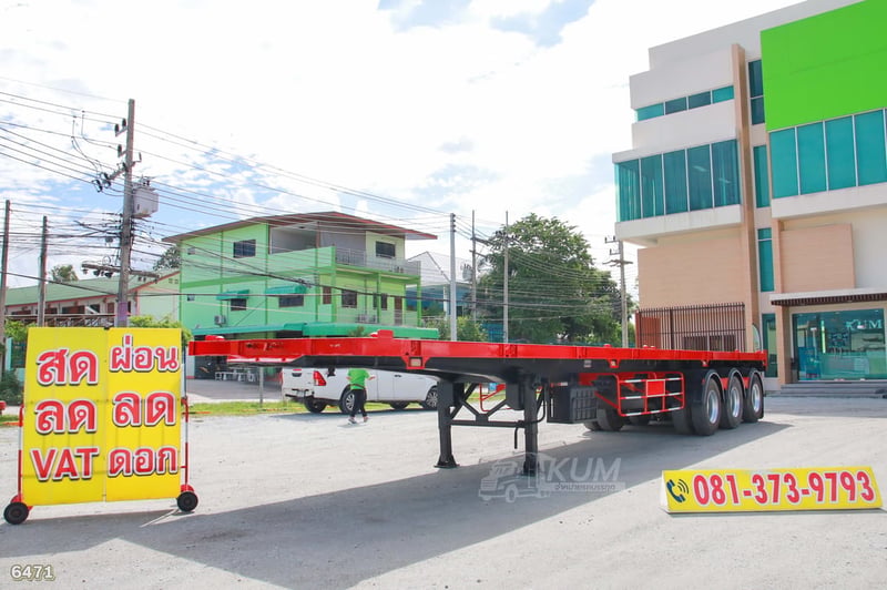 หางพื้นเรียบ สามเพลา อู่อุ่นหมั่นกิจทรัค ปี 2564 (6471)