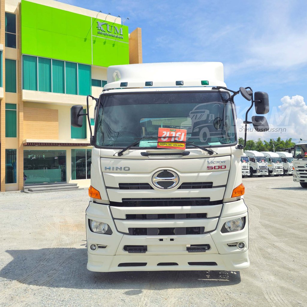 ผ่อน ลด ดอก สิบล้อหัวลาก HINO FM1A 344 แรง ปี 65 + หางพื้นเรียบ สามเพลา อู่ RCK ปี 60 (1260 6737)