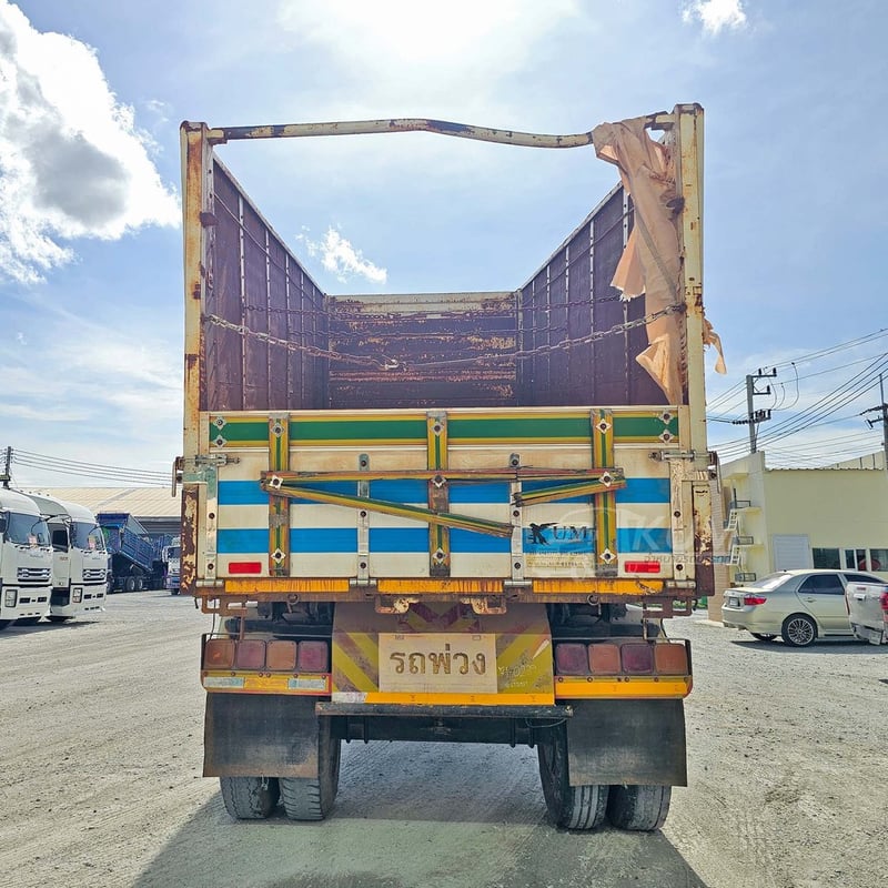  สิบสองล้อดั้มพ์ ISUZU FYH 360 แรง ปี 2555 +หางดั้มพ์ สองเพลา อู่ ส.ส่งเสริม ปี 2559 (0856 0819)