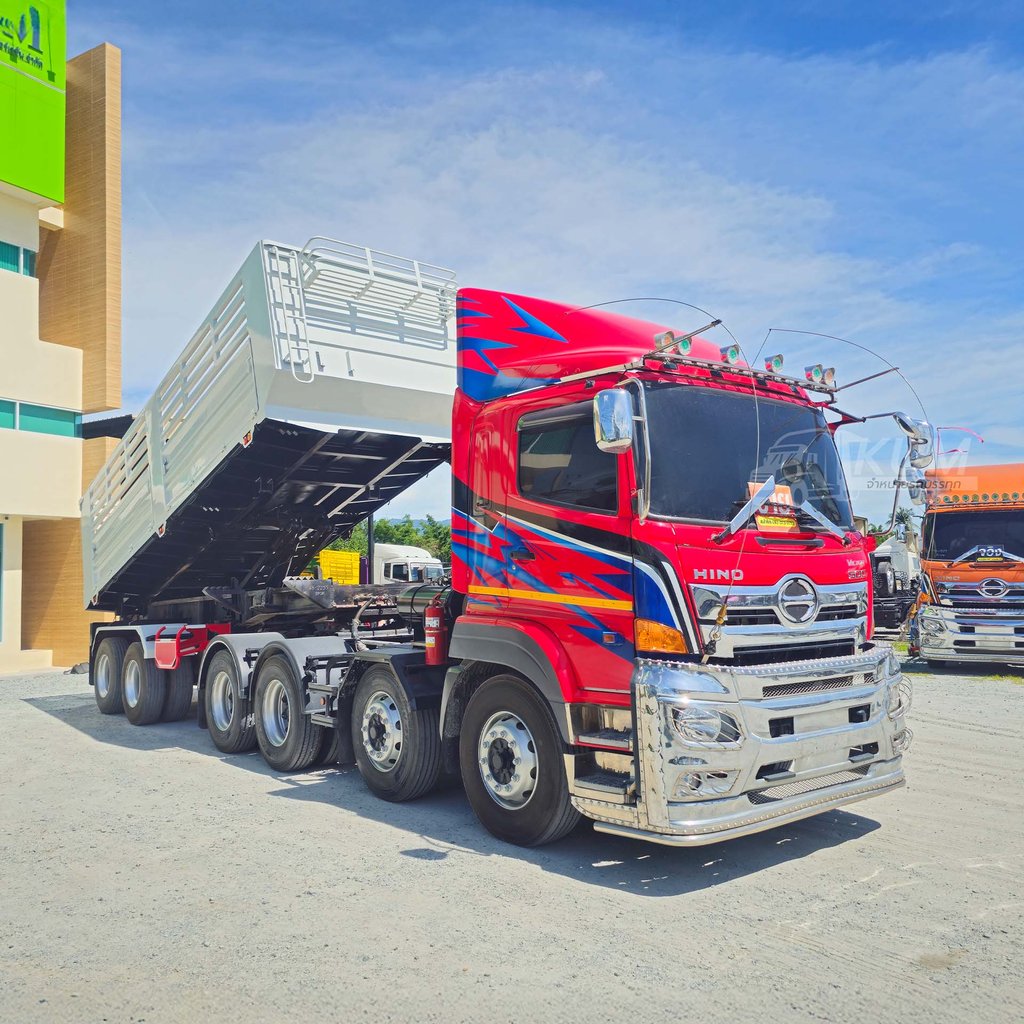 สด ลด VAT สิบล้อหัวลาก HINO VICTOR 500 344 แรงม้า ปี 66 + หางเซมิดั๊มพ์ สองเพลา อู่เดอะซัน ปี 65 (1246 2255) สด ลด VAT สิบล้อหัวลาก HINO VICTOR 500 344 แรงม้า ปี 66 + หางเซมิดั๊มพ์ สองเพลา อู่เดอะซัน ปี 65 (1246 2255)