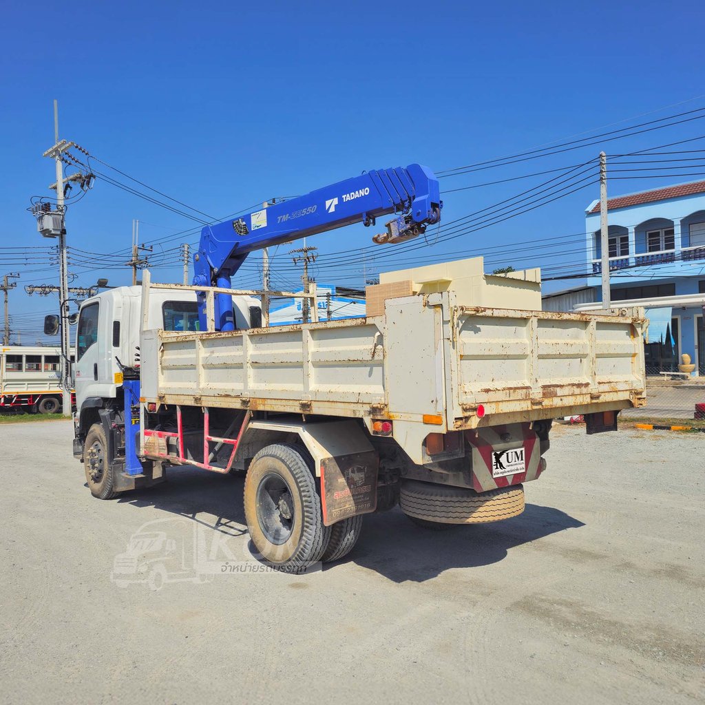 โปรลดล้างสต็อค โค้งสุดท้าย ส่งท้ายสิ้นปี หกล้อเครน ดั้มพ์ได้ ISUZU FTR 240 แรง ปี 2566 (3266)