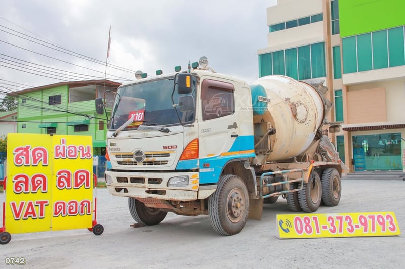 สิบล้อโม่ปูน HINO FM1A 330 แรง ปี 2555 (0742)