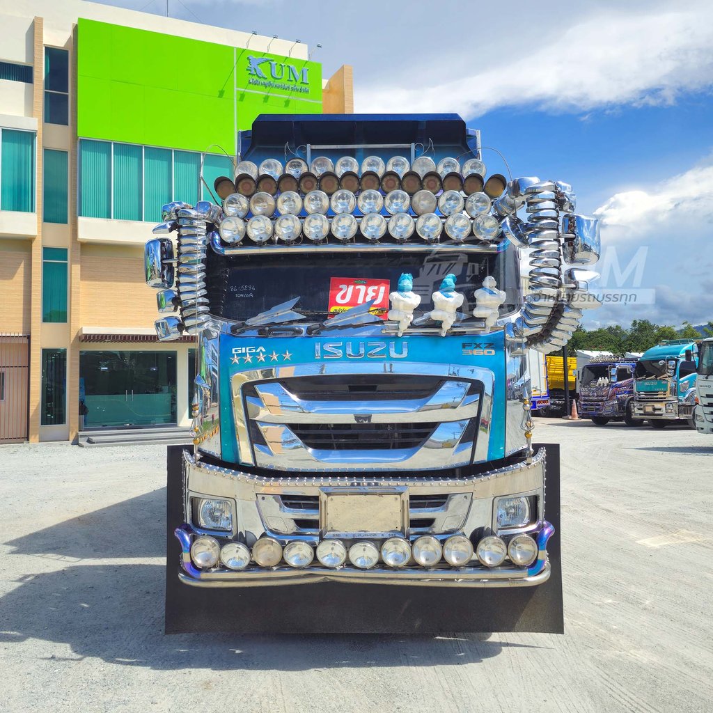 ผ่อน ลด ดอก สิบล้อดั้มพ์เกษตร ISUZU FXZ 360 แรงม้า ปี 66 + หางดั๊มพ์ สามเพลา อู่ส.สมบัติ ปี 66 สีสวยจัดคันนี้ (5236 5237)