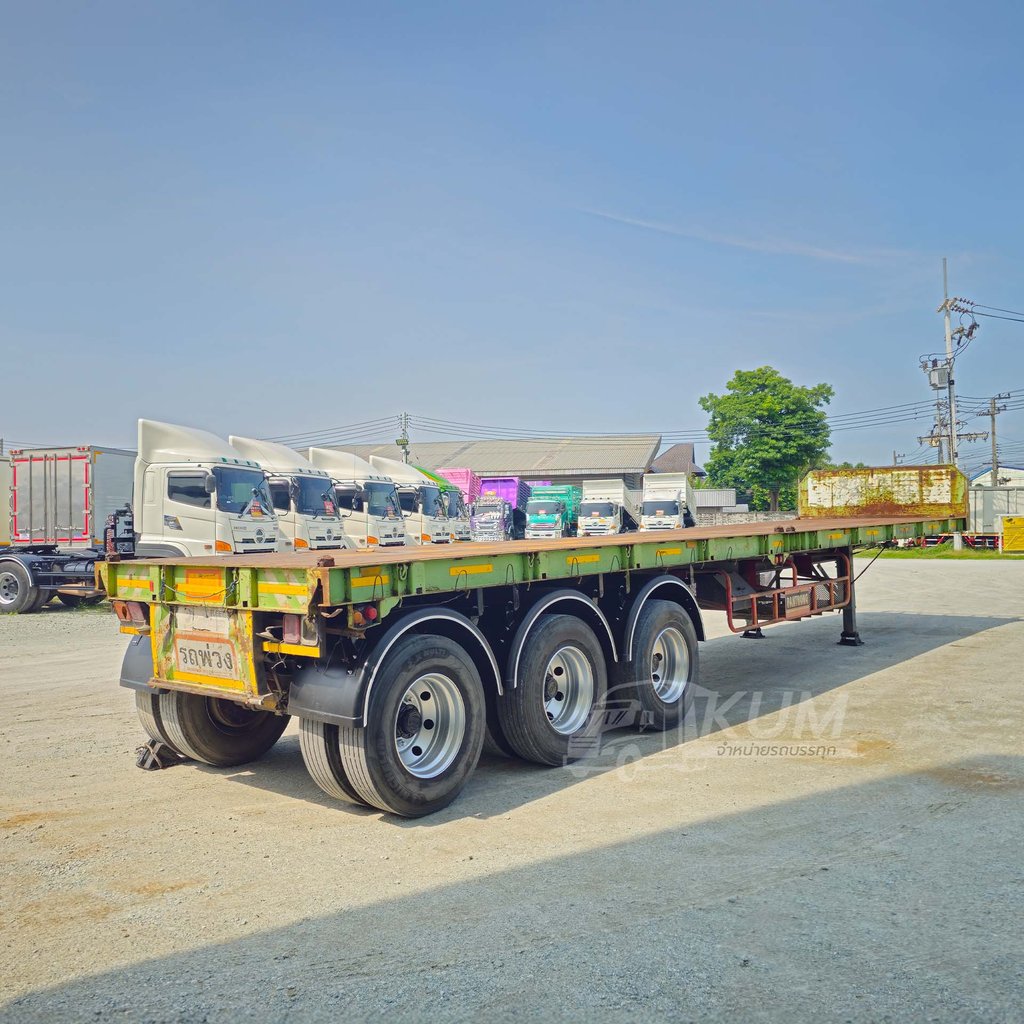 หางเทรลเลอร์ราคาถูกมาก หางพื้นเรียบ สามเพลา อู่BLT ปี 58 ค่ะพี่ขาา (7339)