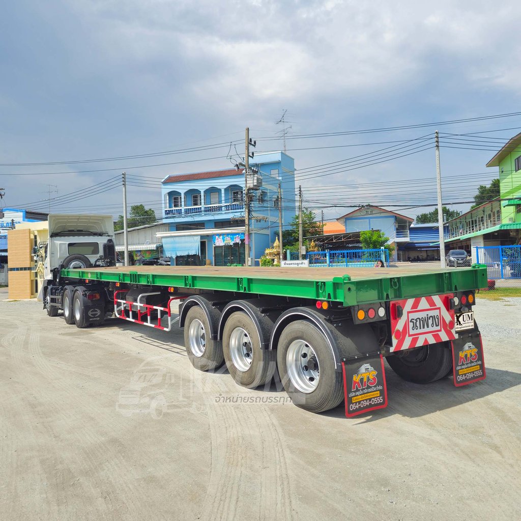 ผ่อน ลด ดอก สิบล้อหัวลาก HINO FM1A 344 แรง ปี 65 + หางพื้นเรียบ สามเพลา อู่ RCK ปี 60 (1260 6737)
