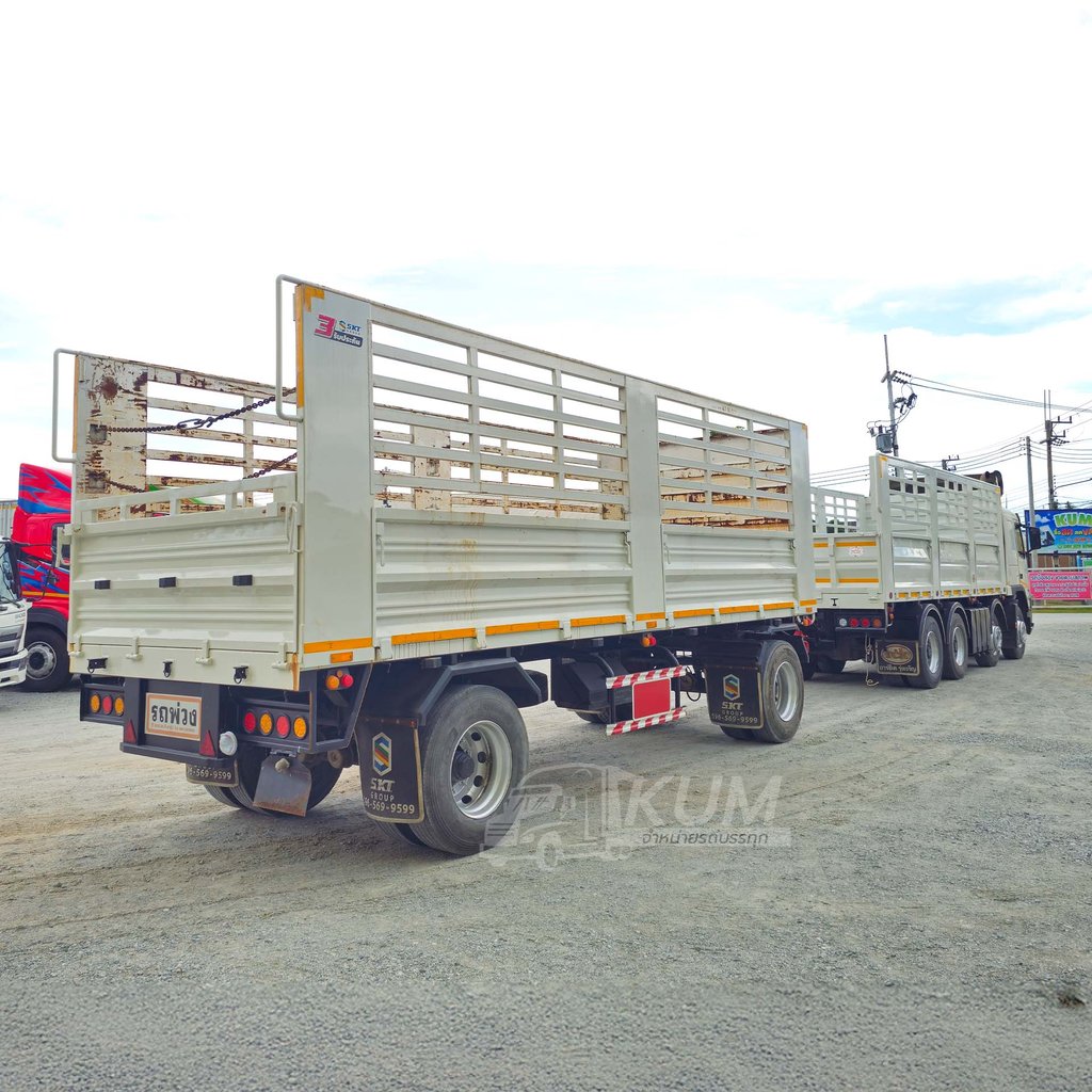 ผ่อน ลด ดอก สิบสองล้อคอก Volvo FH 440 แรงม้า ปี 56 +  หางคอก สองเพลา อู่ เอสเคที ปี 65 (2890 6467) 