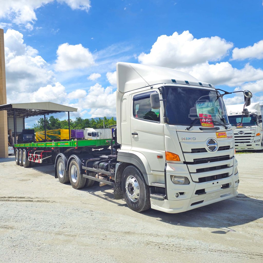 ผ่อน ลด ดอก สิบล้อหัวลาก HINO FM 344 แรงม้า ปี 63 + หางพื้นเรียบ สามเพลา อู่ RCK ปี 66 (5003 5616) ผ่อน ลด ดอก สิบล้อหัวลาก HINO FM 344 แรงม้า ปี 63 + หางพื้นเรียบ สามเพลา อู่ RCK ปี 66 (5003 5616)
