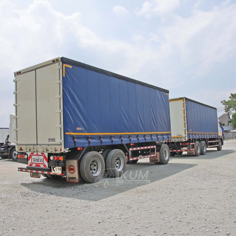 สิบล้อตู้ผ้าใบ HINO FL1A 344 แรง ปี 2567 + หางตู้ผ้าใบ สามเพลา อู่สามมิตร ปี 2567 (5506 5507) สิบล้อตู้ผ้าใบ HINO FL1A 344 แรง ปี 2567 + หางตู้ผ้าใบ สามเพลา อู่สามมิตร ปี 2567 (5506 5507)