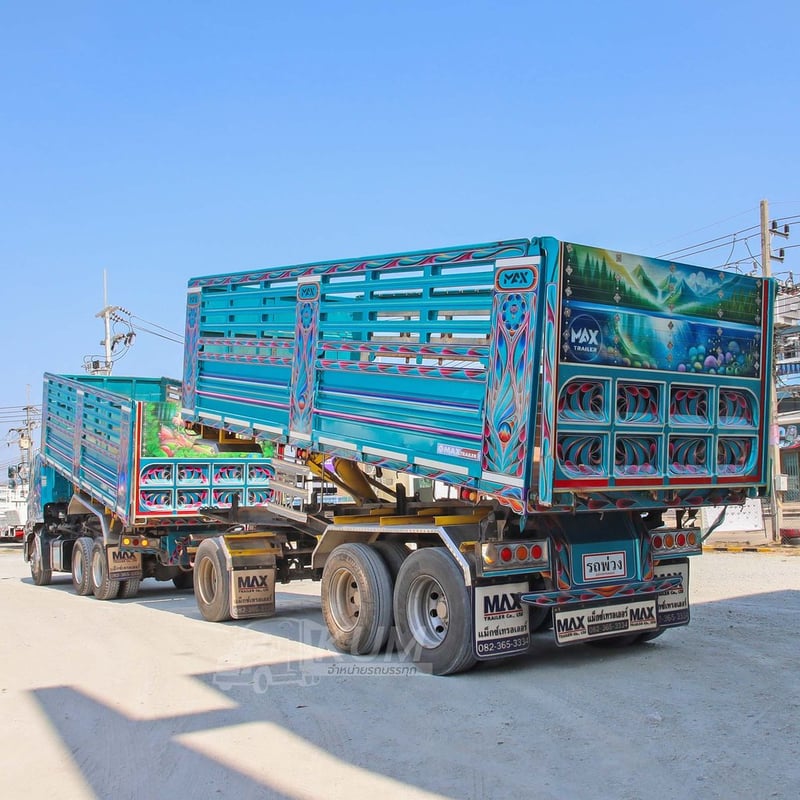 สิบล้อดั้มพ์ HINO FM1A 344 แรง ปี 2567 + หางดั้มพ์ สามเพลา อู่แม็กเทรลเลอร์ ปี 2567 (5491 5492)