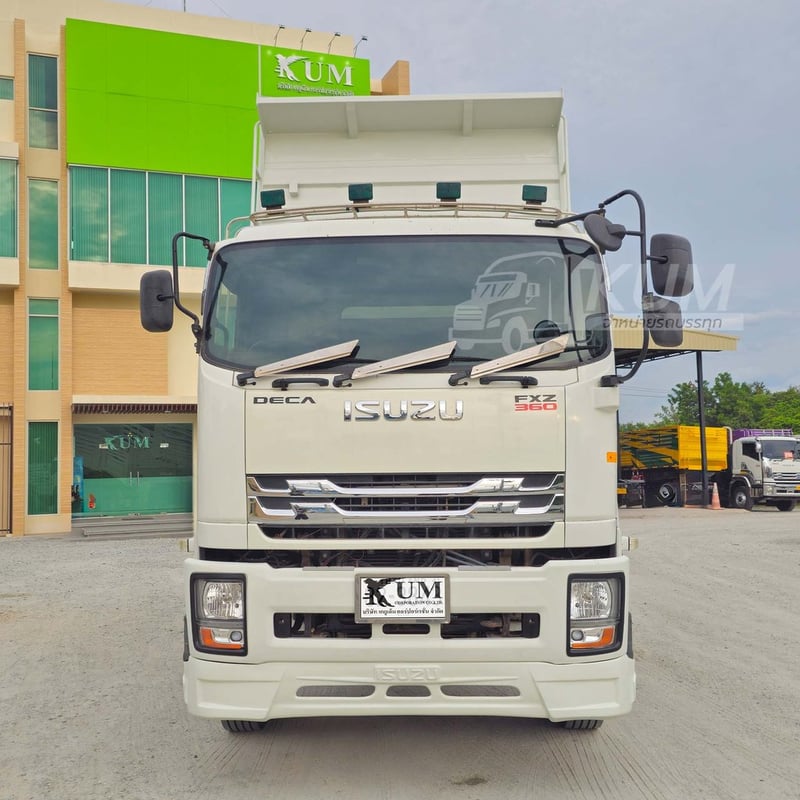 สิบล้อดั้มพ์ ISUZU FXZ 360 แรง ปี 2565 + หางดั้มพ์ สามเพลา อู่สามมิตร ปี 2565 (3843 3844)