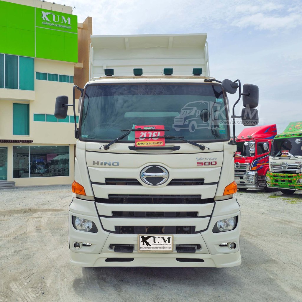 ลดล้างสต๊อก ส่งท้ายสิ้นปี สิบล้อดั้มพ์HINO FM1A 344 แรงม้า ปี 66 กระบะสามมิตรแท้ (1506)