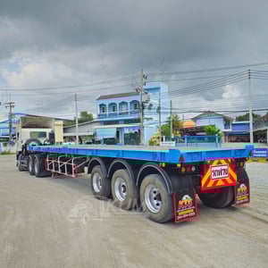 สิบล้อหัวลาก HINO FM 344 แรง ปี 63 + หางพื้นเรียบ สามเพลา อู่ Wafa ปี 65 (8153 8655)