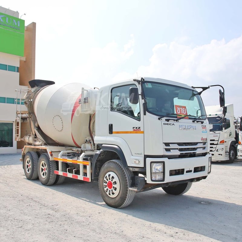 สิบล้อโม่ปูน ISUZU FXZ 320 แรง ปี 2566 สภาพป้ายแดง ไม่ค่อยได้ใช้งานจริง (0237)