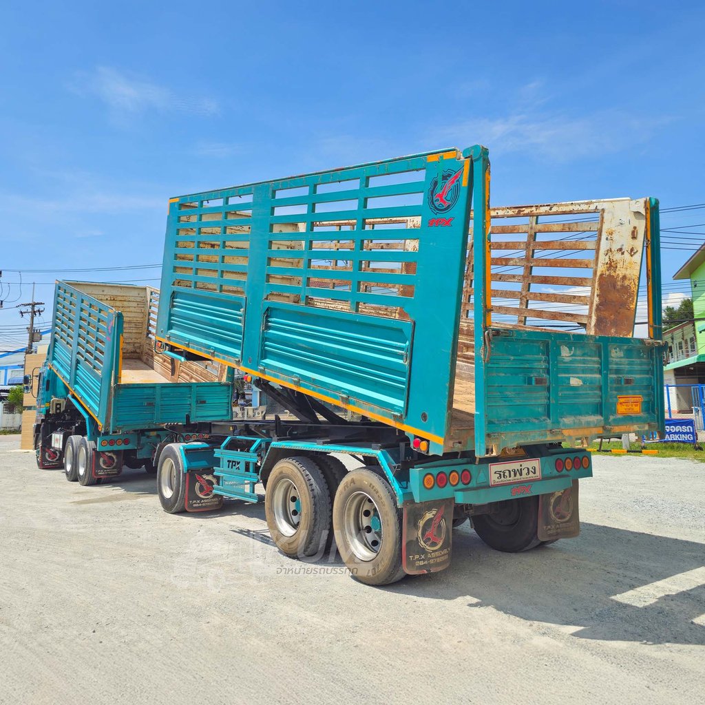 ผ่อน ลด ดอก สีสวยมาก ดั๊มพ์เกษตร ISUZU FXZ 360 แรงม้า ปี 66 + หางดั้มพ์ สามเพลา อู่เดอะฟินิกซ์ ปี 66 (5392 5393)