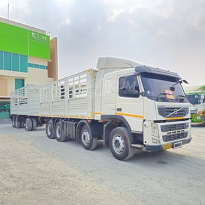 สิบสองล้อคอก Volvo FM 440 แรง ปี 2556 + หางคอก สามเพลา ปี 64 (2894 0735)