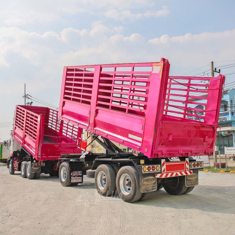 สิบล้อดั้มพ์ HINO FM1A 344 แรง ปี 2565 + หางดั้ม สามเพลา อู่พิรุธ ปี 2565 (0932 0933)