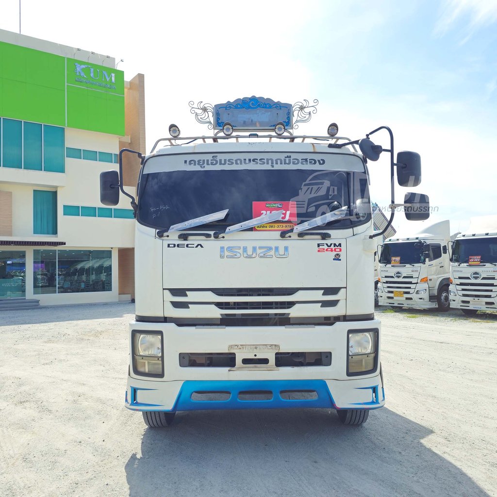 คันสุดท้ายในลาน สิบล้อพื้นเรียบ ISUZU FVM 240 แรง ปี 61 (1517)
