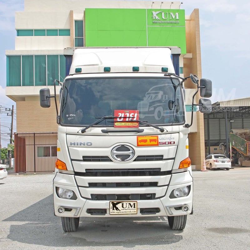 สิบล้อตู้ผ้าใบ HINO FL1A 344 แรง ปี 2567 + หางตู้ผ้าใบ สามเพลา อู่สามมิตร ปี 2567 (5506 5507)