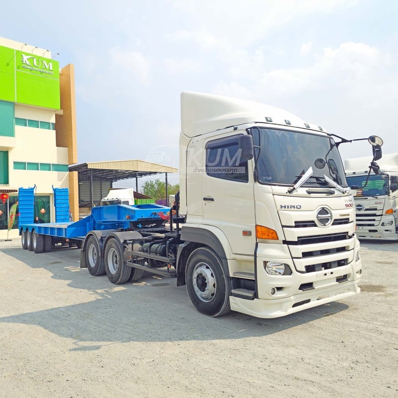 สิบล้อหัวลาก FM1A 344 แรง ปี 2565  +  หางโรเบท สามเพลา อู่ VT ปี 2563 (7667 9739)