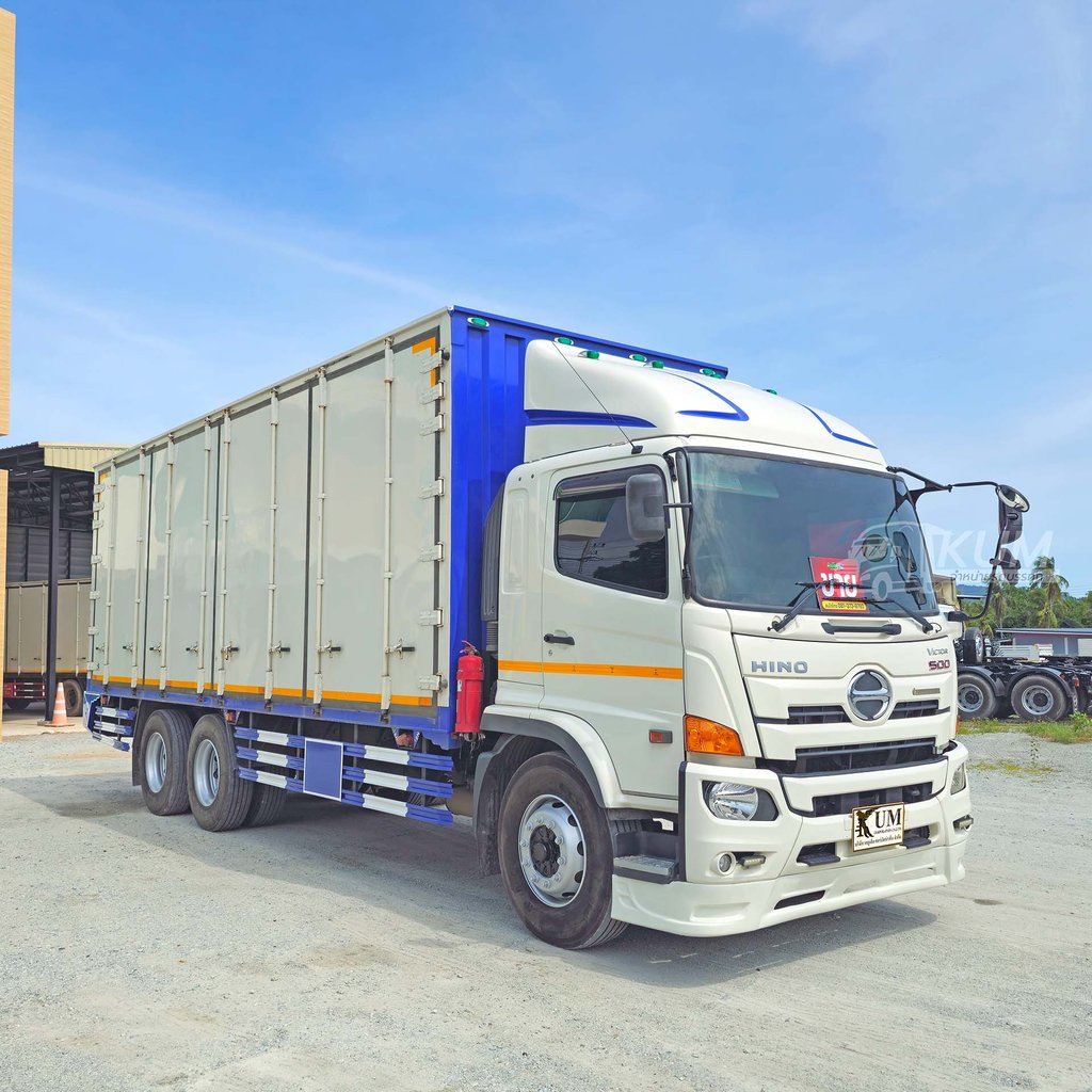 สด ลด VAT สิบล้อตู้สิบบาน HINO FL 260 แรงม้า ปี 65 ตู้กว้างนิยม (9027)