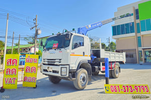 หกล้อดั้มพ์ติดเครน ISUZU FTR 240 แรง ปี 2566 (3266)