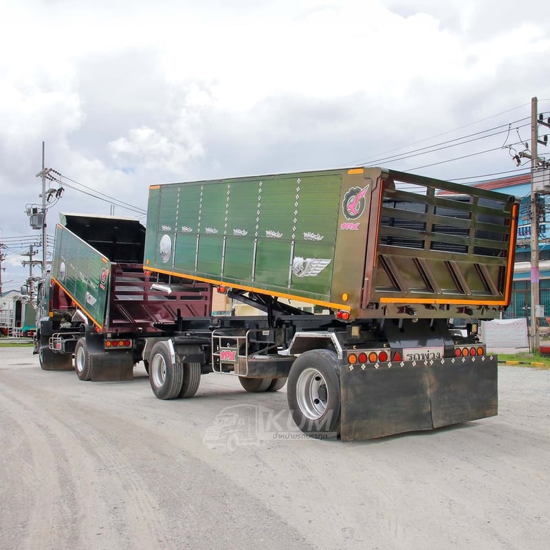 หกล้อดั้มพ์ ISUZU FTR 240 แรง ปี 2565 + หางดั้มสองเพลา อู่เดอะฟินิกซ์ ปี 2565 (5403 5404) หกล้อดั้มพ์ ISUZU FTR 240 แรง ปี 2565 + หางดั้มสองเพลา อู่เดอะฟินิกซ์ ปี 2565 (5403 5404)