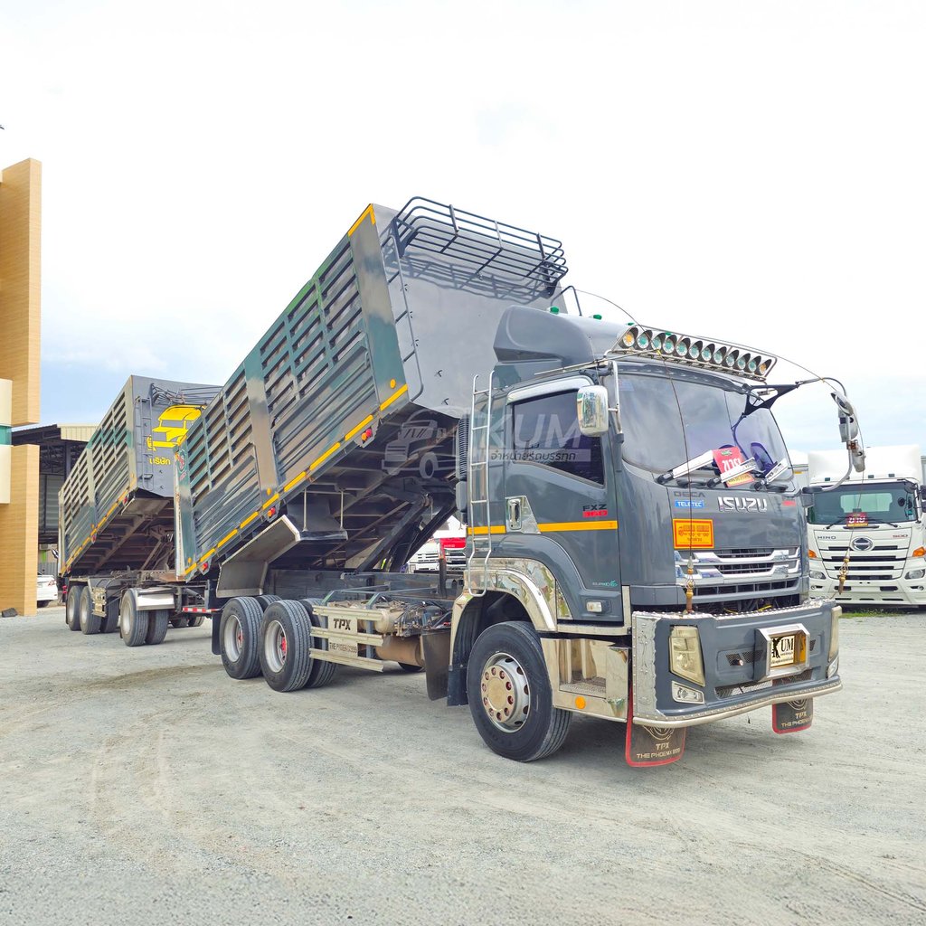 ผ่อน ลด ดอก คอกเกษตรสีเทาแลมโบ ISUZU FXZ 360 แรงม้า ปี 66 + หางดั้มพ์ สามเพลา อู่เดอะฟินิกซ์ ปี 66 (7740 7741) ผ่อน ลด ดอก คอกเกษตรสีเทาแลมโบ ISUZU FXZ 360 แรงม้า ปี 66 + หางดั้มพ์ สามเพลา อู่เดอะฟินิกซ์ ปี 66 (7740 7741)