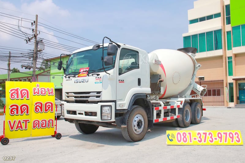 สิบล้อโม่ปูน ISUZU FXZ 320 แรง ปี 2566 (0237)