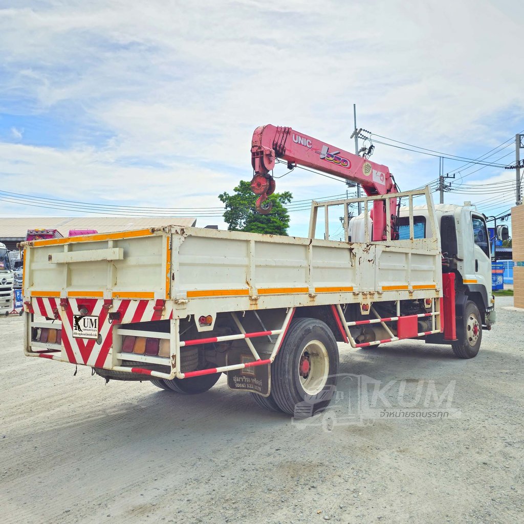 ผ่อน ลด ดอก หกล้อเครน ISUZU FTR 240 แรงม้า ปี 57 เครน UNIC  5.5 ตัน 5 ปลอก 4 ชัก  (0947)