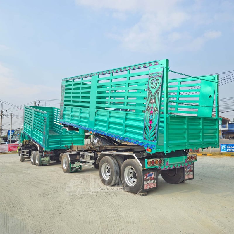 สิบล้อดั้มพ์ ISUZU FXZ 360 แรง ปี 2566 + หางดั้มพ์ สามเพลา อู่พีพีเอ็นเจเนริ่ง ปี 2566 (4795 4796)