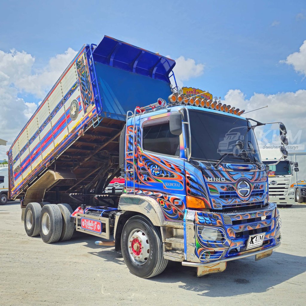 สด ลด VAT สิบล้อดั๊มพ์ HINO FM 344 แรงม้า อู่ซุ่นชัย ปี 60 (7825)